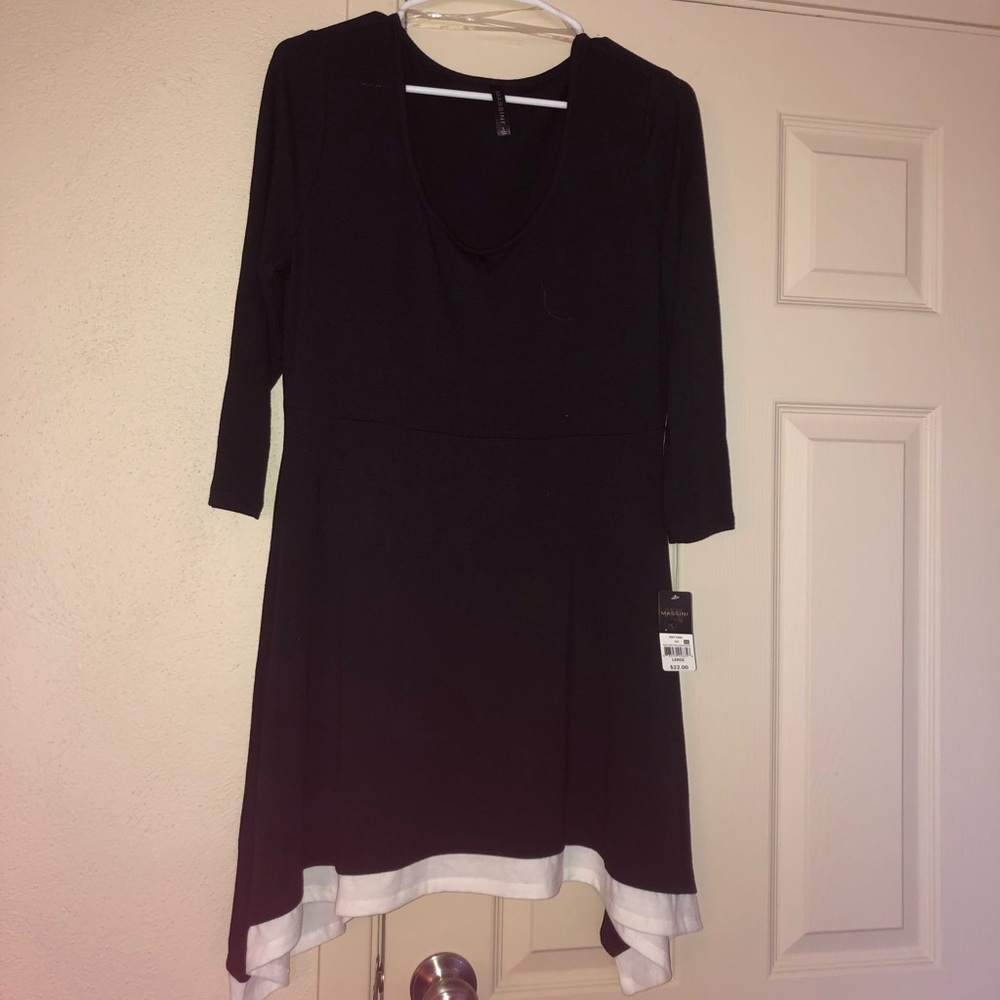 Black flowy top